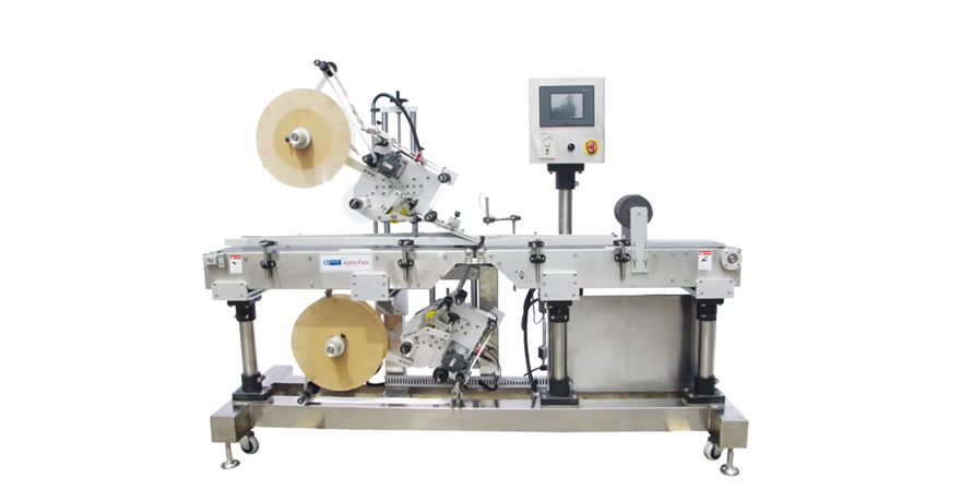 Automatic Top And Bottom Labeling Machine Ouya ALB-220