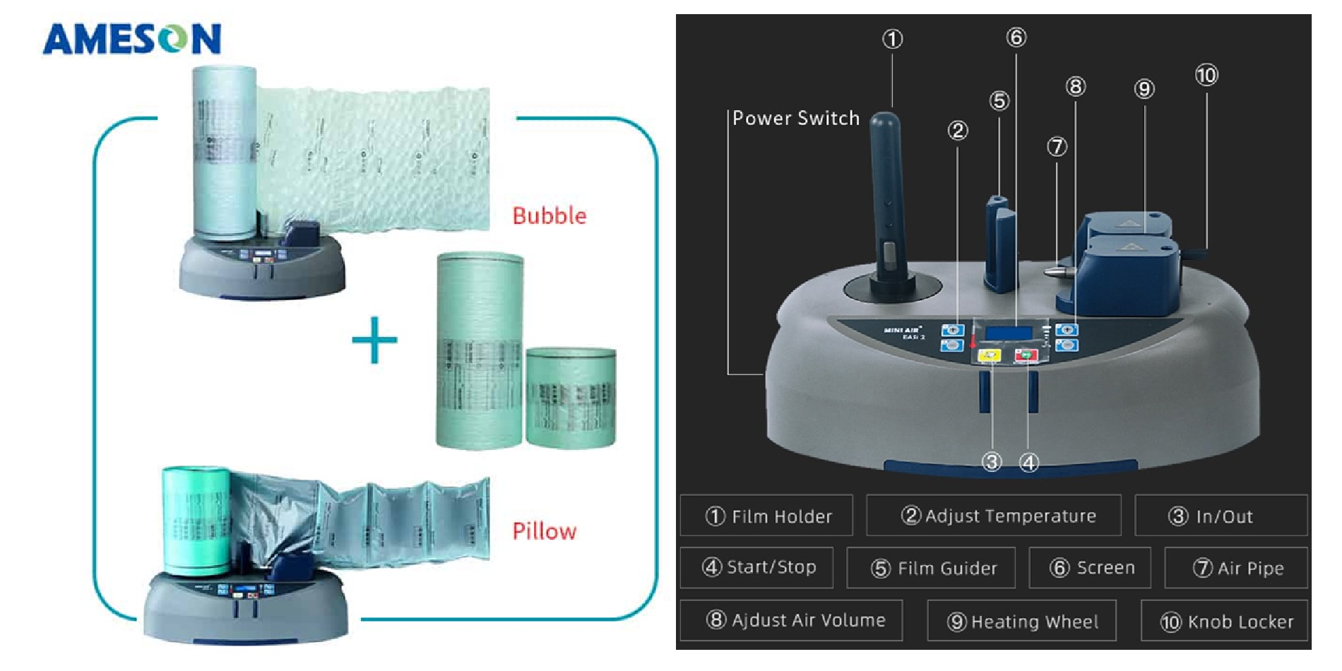 MINI AIR® EASi2 Air Pillow Machine