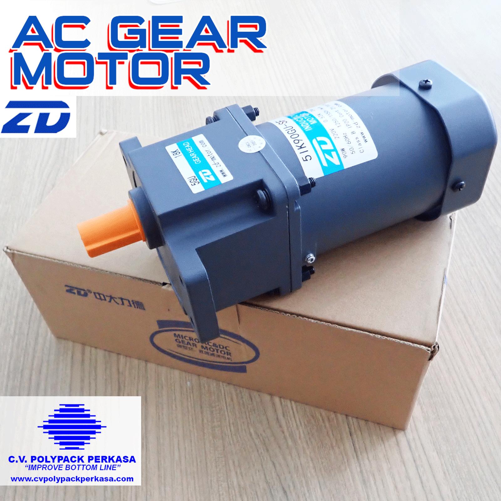 AC Gear Motor 5IK90GU-SF + 5GU-18K