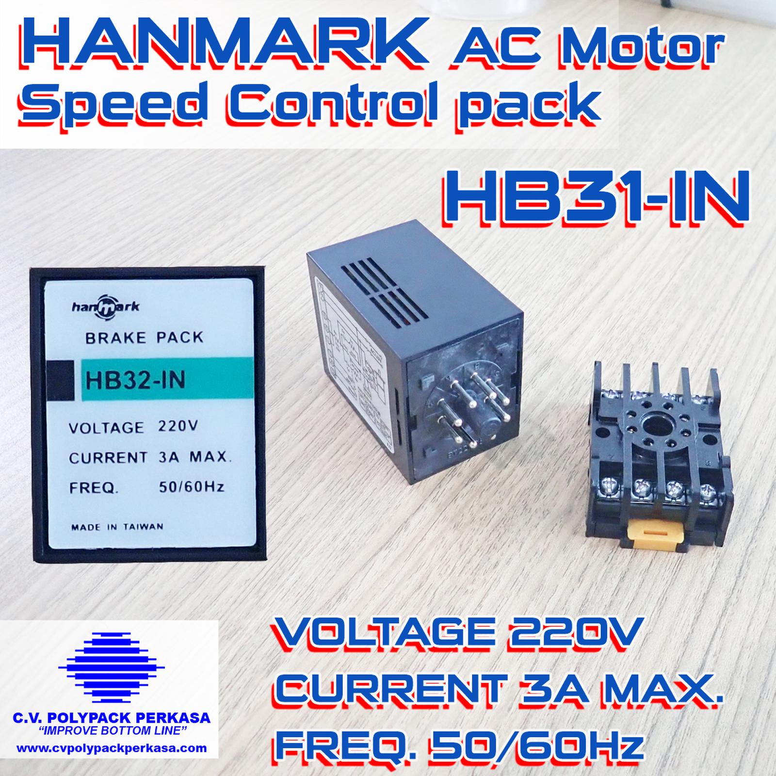 Hanmark AC Motor Speed Control Pack Model HB31-IN