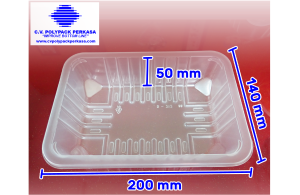 PP Clear Food Tray D212